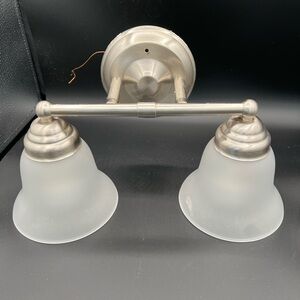 Elegant Silver Double Wall Sconce